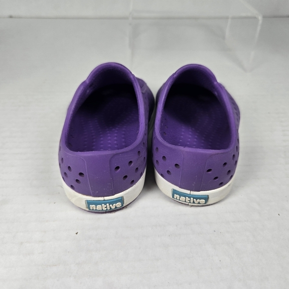 Native Jefferson Purple and White Slip-on Water Shoes Size C5 Toddler Baby - Picture 3 of 6